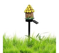 Genérico Solar Path Light - 16 Inch Garden Lamp | Resin Stake Light - Waterproof Mushroom House Landscape Lighting For Walkway Yard Lawn Patio Driveway And Backyard Decor