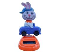 Genérico Solar Powered Dancing Toys - Collectible Bunny | Cute Rabbit Shaking Doll Figurine | Fun Solar Decoration for Car Dashboard, Office Desk, Party Favors, Bedroom, and Home Display Use