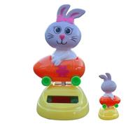 Genérico Solar Powered Dancing Toys | Collectible Bunny Shaking Doll | Rabbit Solar Dancing Bobble Shaking Head For Car Office Desk Party Favors Home | Cute Soler Figure Toy Decoration Ornament