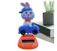 Genérico Solar Powered Dancing Toys | Collectible Bunny Shaking Doll | Rabbit Solar Dancing Bobble Shaking Head For Car Office Desk Party Favors Home | Cute Soler Figure Toy Decoration Ornament