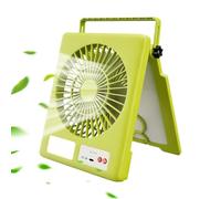 Genérico Solar Powered Fan - Camping Tents Fans For Outdoor Beach Summer | Portable Tent Fan Offers Long-lasting Airflow To Keep You Comfortable During Summer Beach Trips, Hiking, Fishing, And Travel.