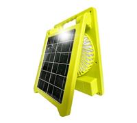 Genérico Solar Powered Fan | Rechargeable Portable With LED Light