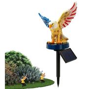 Genérico Solar Powered Garden Light - Patriotic Eagle LED Lamp