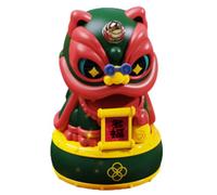 Genérico Solar Powered Lion Statue - Cartoon Lion Dashboard Ornament, Automatic Nodding Head | Cute Dancing ́ion Model System, Decorative Mascot Solution for Car Interior Accessories
