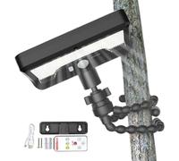 Genérico Solar Sensor Lights Outdoor - 600LM Motion Sensor Solar Lights | With Flexible Tripod 3-color Mode Lamp For Backyard, RV, Park, Street, Camping, Fishing, Balcony, Tent, Car Roof, Indoor