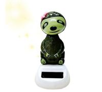 Genérico Solar Shaking Sloth Dashboard Figurine - Cute Funny Car Decoration Ornament, Weather Resistant Animal Desk Accessory | Birthday Support, Vehicle Interior Styling Solution, Home Office