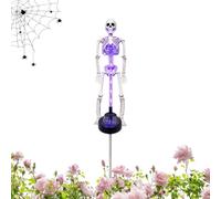 Genérico Solar Skeleton Yard Stake | 3d Fake Human Bone Figurine Sign