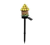 Genérico Solar Stake Lights - Mushroom House Garden Decor, 15.75x2.99 inches Solar Powered Pathway Light with Automatic Illumination, Outdoor Landscape Lighting for Yard, Lawn, Patio Deck Use