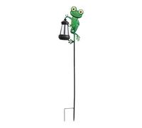 Generico Solar Stake Lights Outdoor, Waterproof Frog Garden Decor, LED Pathway Figurine Light, 30.31 inches Compact Yard Ornament Feature for Lawn, Waterscape and Holiday Decoration