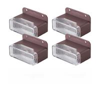 Genérico Solar Step Lights - 3.15inch Outdoor Stairs Light | ABS Waterproof Deck Lighting - 4 pack solar powered lights with RGB warm modes for stairs pathways decks garden night safety