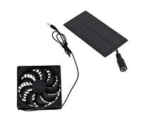 Genérico Solar Ventilation Fan, 0.8W Solar Panel Exhaust System, 4V Cooling Gadget, Carbon-Neutral Performance, Quality Material, for Barn, Dog House, Indoor Camping, Home, 4.49x2.28x0.1 inches