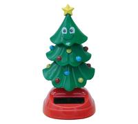 Genérico Solar Wobble Tree - Christmas Figure, Motion Holiday Desk Decoration, Cute Miniature Tree Ornament | Novelty Solar Powered Moving Christmas For Dashboard Window Sill Shelf Display