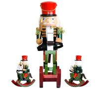 Genérico Soldados Cascanueces De Madera Estatua De para Navideñas