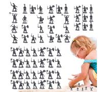Generico Soldados Hombres | Miniaturas Militares de | 100 Figuras Antiguas para Juegos Educativos de rol Niños y Niñas