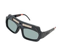Genérico Soldering Glasses, Welding Glasses, Auto Darkening Safety Goggles with Wide Shade, Adjustable Comfortable Portable Helmet for Metal Cutting Arc Weld, 6.1x5.91x1.97 Inches Black