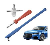 Genérico Solid Steel Installation, Pro Valve Stem Wrench, 9.4x1.2 Inches Tool with Slim Profile, Metal Core Removal Kit, Automotive Wrench with Ergonomic Grip, Maintenance Tool for Car & Garage