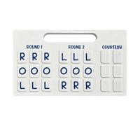 Genérico Solo - - 23x16x2cm Jouet Stratégie Et Habileté | 24 Emplacements Pour Pratiquer, Planche ABS Blanche Voyage Réunions Familiales Amis Seniors Adultes Femmes