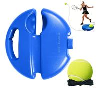 Genérico Solo Tennis Trainer Rebound Ball with String - Tennis Practice Rebounder, Tennis Ball Training Baseboard for Home, Portable Tennis Training Equipment for Beginners & Kids (1 Set)