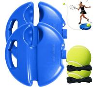 Genérico Solo Tennis Trainer Rebound Ball with String - Tennis Practice Rebounder, Tennis Ball Training Baseboard for Home, Portable Tennis Training Equipment for Beginners & Kids (2 Set)