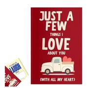 Genérico Sólo unas cuantas cosas que me encantan de ti, libro de regalo en blanco, libro de amor romántico para parejas, indicaciones guiadas con diario de memoria con espacio fotográfico (1PCS)