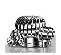 Genérico Sombrerete de Chimenea de ventilación, sombrerete de Chimenea Multiusos Anti-Tiro descendente, sombrerete de Chimenea Anti-Tiro descendente de Acero Inoxidable, para fábrica, granj