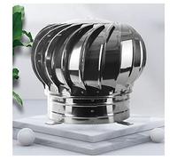 Genérico Sombrerete Giratorio de Acero Inoxidable, sombrerete Anti-Tiro descendente para Chimenea, sombrerete Giratorio de Acero Inoxidable 304 con protección contra pájaros y Tiro descende