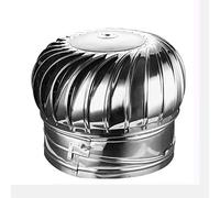 Genérico Sombrerete Giratorio para Chimenea, sombrerete Giratorio Anti-Tiro descendente de Acero Inoxidable, sombrerete Giratorio Anti-Tiro descendente de Acero Inoxidable con ventilación d