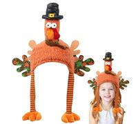 Genérico Sombrero - 24×14×12cm Gorro Pollo | Tocado Navidad Divertido - Felpa Poliéster | Fiesta Vacaciones Disfraz - Acción Gracias Invierno Decoración Bufanda Accesorio