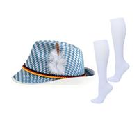 Genérico Sombrero Alpino - con Calcetines y Set Divertido de Gorros,Sombrero de Copa Alemán Decoración,para Hombres, Mujeres, Niños, Desfiles, Bailes, Actuaciones, Cosplay, les, Celebraciones