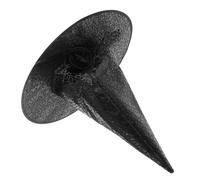 Genérico sombrero de bruja Accesorio de vestuario de brujas Sombrero de cosplay Sombrero de fiesta de cosplay de bruja sombrero de fiesta de Halloween que sombreros paño Negro