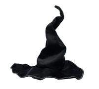 Genérico Sombrero de Bruja,Sombrero de Bruja - de bruja puntiagudo curvado | de bruja para disfraz de Halloween, accesorio para sombrero de ala ancha para niña, accesorios para disfraz de bru