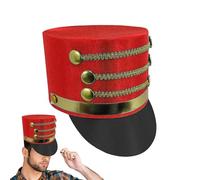 Genérico Sombrero de Cascanueces - Accesorio de Vestuario, para Juguetes de Cosplay de Festivales de Escenario Sombrero de Cascanueces | Sombrerro rojo Majorette para actuaciones escénicas, Navidad,
