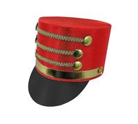 Genérico Sombrero De Cascanueces Para Niño | Sombrero Copa Soldado | Disfraz Adulto Cosplay Director De Banda Militar | Accesorio Navidad Carnaval Halloween Actuaciones Desfiles