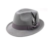 Genérico Sombrero de cerveza alemán Fedora tradicional con plumas para de disfraces de Oktoberfest y eventos al aire libre (GY1, One Size)