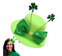 Genérico Sombrero de copa verde, sombrero del día del St Patricks,Sombrero de copa irlandés de vacaciones | Disfraz de sombrero de verde de San Patricio para, recuerdo y accesorio para de árbol