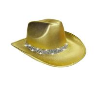 Generico Sombrero de sentido, sombrero de vaquera | Cosplay Disfraz Glitter Disco Outfit - Mujeres Western Cowboy Hat Outfifit para Halloween, rol de rol, actuación, escenario