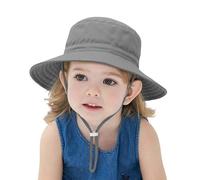 Genérico Sombrero de Sol para, para niños y niñas de 0 a 6 años, Transpirable, para Playa, Ligero, para Jugar al Aire Libre. (Grey, 6-24 Months)