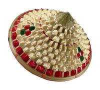 Genérico Sombrero de Transpirable Elaboración Ala Ancha, Diseño Vintage Chino Adecuado para Viajes y Actividades al Aire Libre