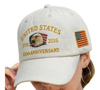 Genérico Sombrero del 250 Aniversario - Sombrero Ajustable De 250 Años Con Águila Americana,Accesorios Para Hombres - para Celebración Naval, Navegación, Playa, Golf, Corte de Césped, Deportes
