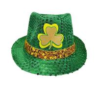 Genérico Sombrero Del Día De San Patricio | Accesorios Elegantes De Fiestas Irlandesas | Accesorios De Sombrero Verde Para San Patricio,Para Desfiles Celebraciones Teatro Cosplay Adultos Niños