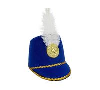 Genérico Sombrero Militar Con Plumas Y Diseño Soldado Cascanueces - SombreroRey Conductor Soldado Juguete Adulto | Sombrero Ceremonial Británico Para Y Escenarios | Accesorio De 56 Cm