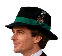 Genérico Sombrero Oktoberfest - 145g Sombrero Oktoberfest | Sombreros de fieltro elegantes y cómodos para disfraces, centro de mesa, elegante tocado para de cerveza, para fotográfica de adultos,