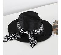 Genérico Sombrero Sol Mujer,Sombreros De Verano para Mujer Sombrero Ancho De Paja para Playa Sombrero Retro para NiñA PequeñA para Sombreros Plegables para Mujer