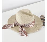 Genérico Sombrero Sol Mujer,Sombreros De Verano para Mujer Sombrero Ancho De Paja para Playa Sombrero Retro para NiñA PequeñA para Sombreros Plegables para Mujer