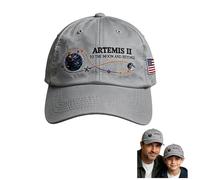 Genérico Sombrero Unisex con Estampado de Lanzamiento de Cohetes Artemis II 2026, para Amantes del Espacio (01)