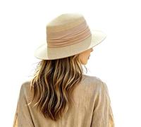 Genérico Sombrero Verano Hombre - Sombrero de Mujer Estilo francés para el Verano Un Elegante Sombrero de Sol de Copa Plana para la Playa y el mar Un Sombrero de Sol Playa