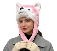 Generico Sombreros de animales para niños - Suave y cálido cabecero de dibujos animados, sombreros de invierno para niños, para picnic, excursiones, de Año Nuevo, diario, casa, oficina