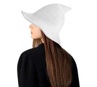 Genérico Sombreros de Bruja Halloween, Sombrero De Bruja De Punto Ancho Para Halloween, Accesorios de Disfraz Peluquería para Eventos Casa Embrujada Señoras Caza Dulces Fiestas