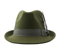 Genérico Sombreros de Oktoberfest - Sombrero de fieltro ajustado al aire libre, sombreros Fedora de fieltro con pluma | Oktoberfest Fancy Dishy Hatts para festivales de cerveza, festivales populares