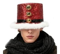 Genérico Sombreros De Santa Claus | Sombreros Festivos De Papá Noel Con Chaleco Y 3 Campanas - Sombrero Para - Para Mujeres, Hombres, Familia, Año Nuevo, Reunión, Cosplay